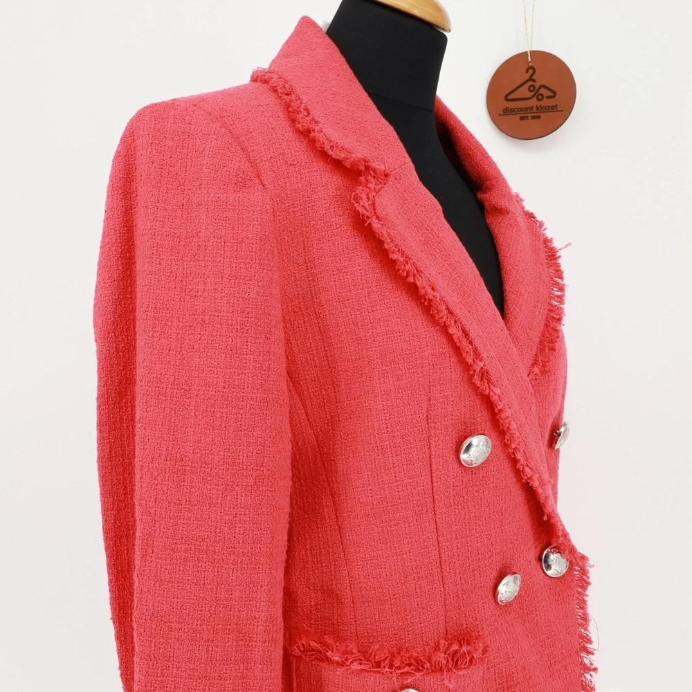 HOUSE OF HARLOW‎ 1960 Double Breasted Tweed Blazer - Picture 5 of 9